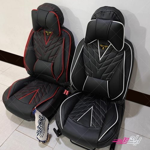 روکش صندلی کوئیک و تیبا 2 دوخت قرمز