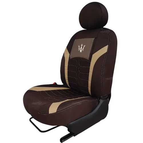 روکش صندلی پارچه ای سمند طرح مازراتی شکلاتی