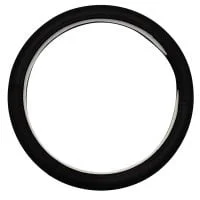 دور فرمان حلقه ای مشکی دوخت قرمز