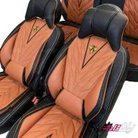 روکش صندلی تمام چرم پژو 405 GLX و پژو پارس طرح آئودی