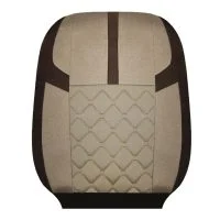روکش صندلی برزنتی پژو و سمند کرم نوار قهوه ای-min
