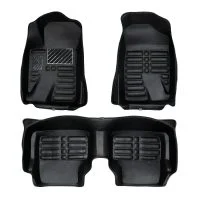 کفپوش 5 بعدی چرم پژو پارس و 405 و سمند زرین فرش مشکی-min